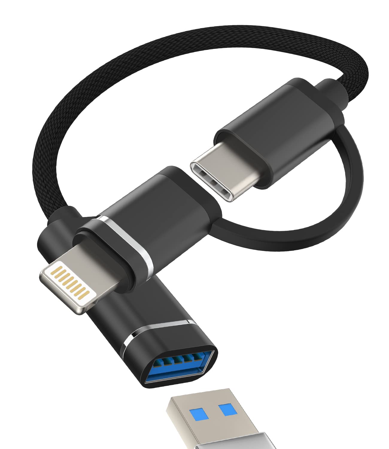Amazon.co.jp: タイプc Lightning USB 変換 アダプタ (2in1)usb3.0