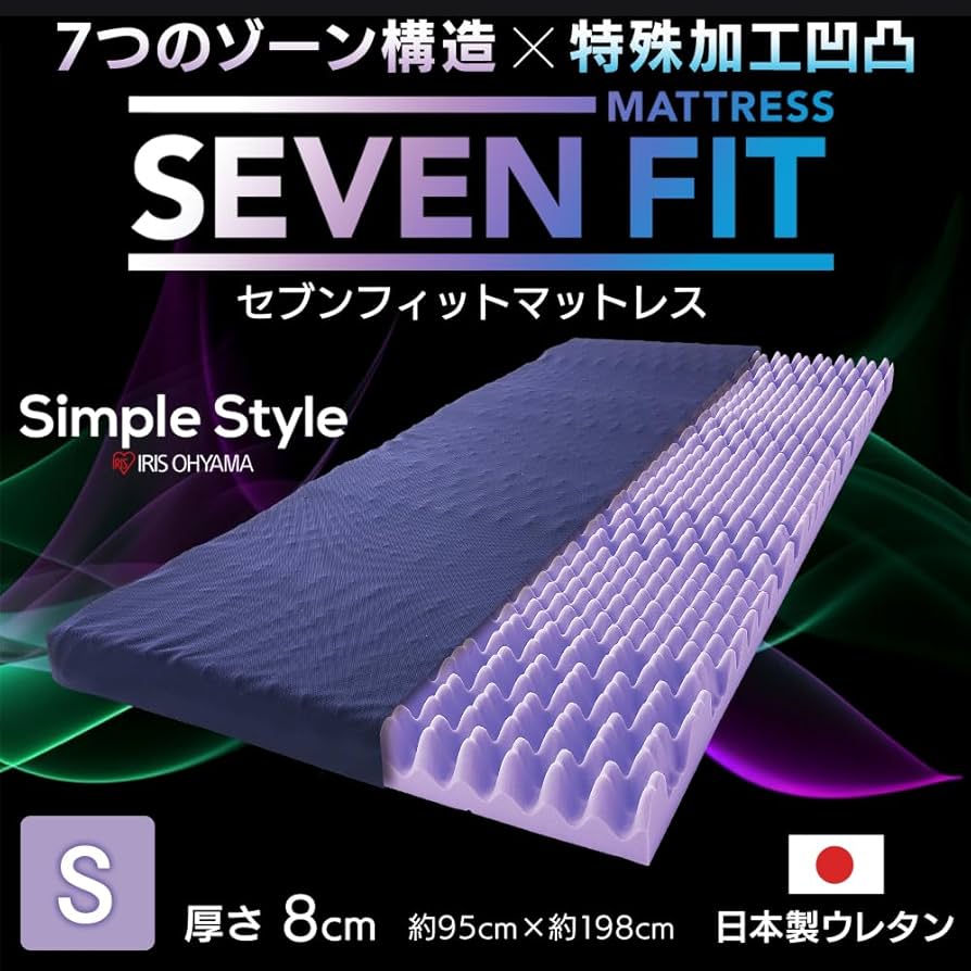 Amazon.co.jp: アイリスオーヤマ マットレス セブンフィットマットレス