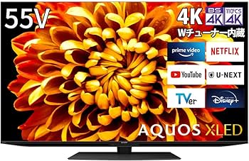 Amazon | シャープ 55V型 4K テレビ AQUOS XLED 4TC55DP1 mini LED