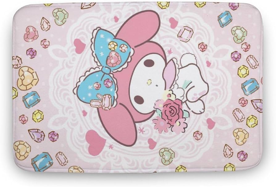 Amazon｜マイメロディ バスマット 速乾 洗える お風呂マット 滑り止め