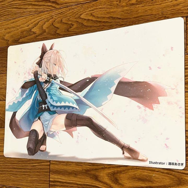 Amazon | FGO Fate 沖田総司 沖田 白詰草 プレイマット デスクマット