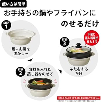 Amazon｜パークレーン 3Fit スチーマー 18・20・22cm兼用 K-10992