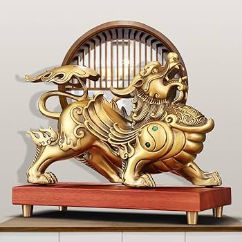 Amazon.co.jp: 貔貅 ヒキュウ 銅製 置物 ひきゅう 北斗七星 風水グッズ