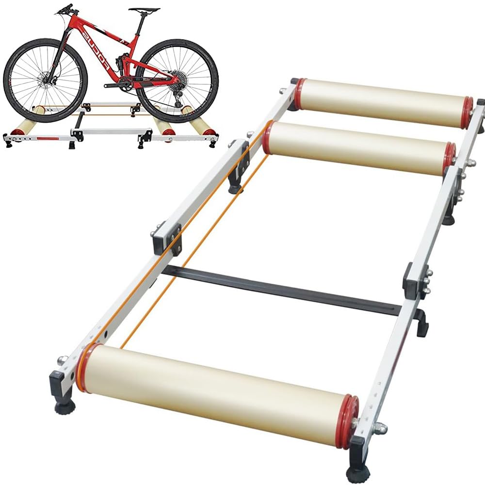 Amazon | iimono117 サイクルトレーナー 自転車 静音 3本ローラー