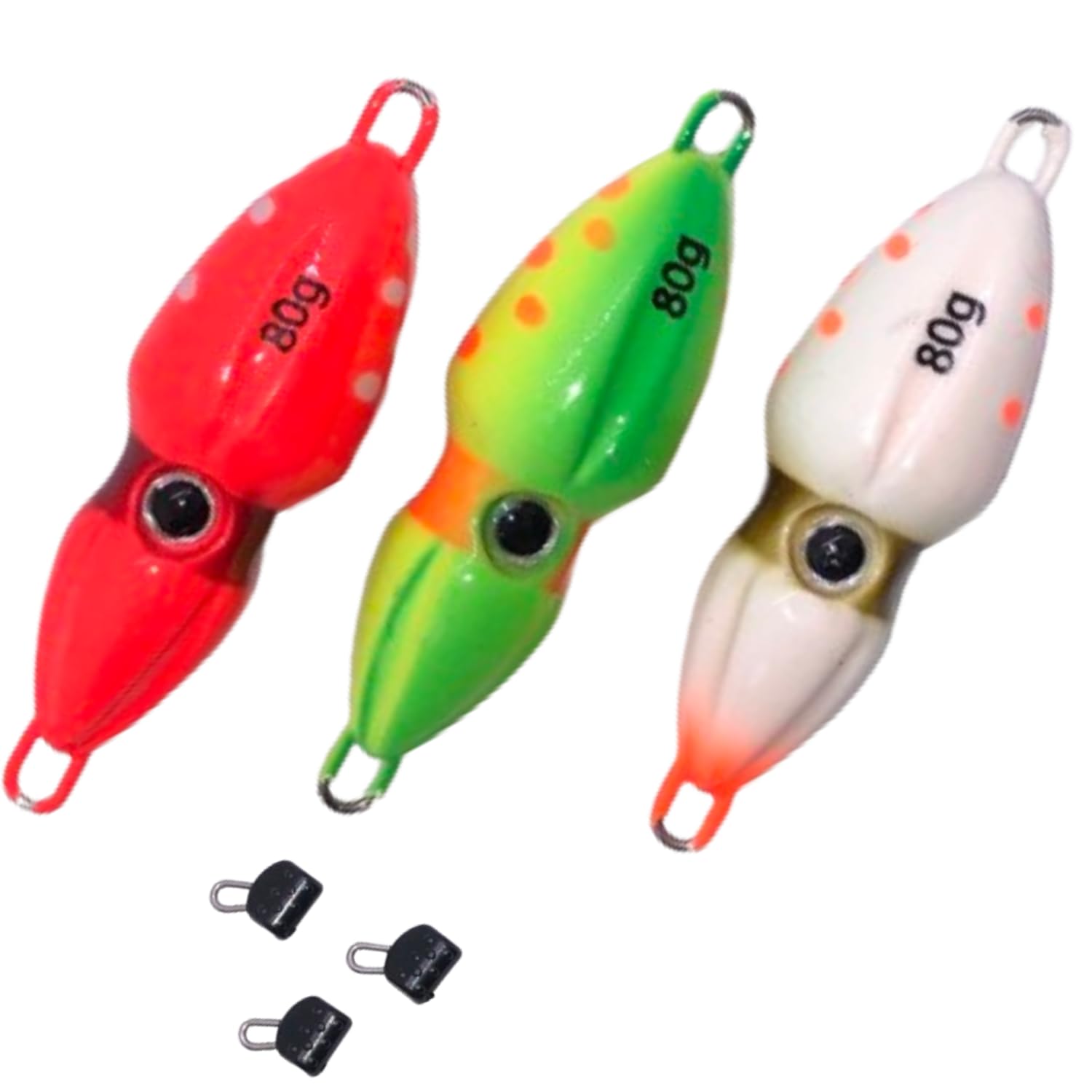 Amazon.co.jp: KeiSquare オモック イカ型 夜光 発光 80g 100g 120g