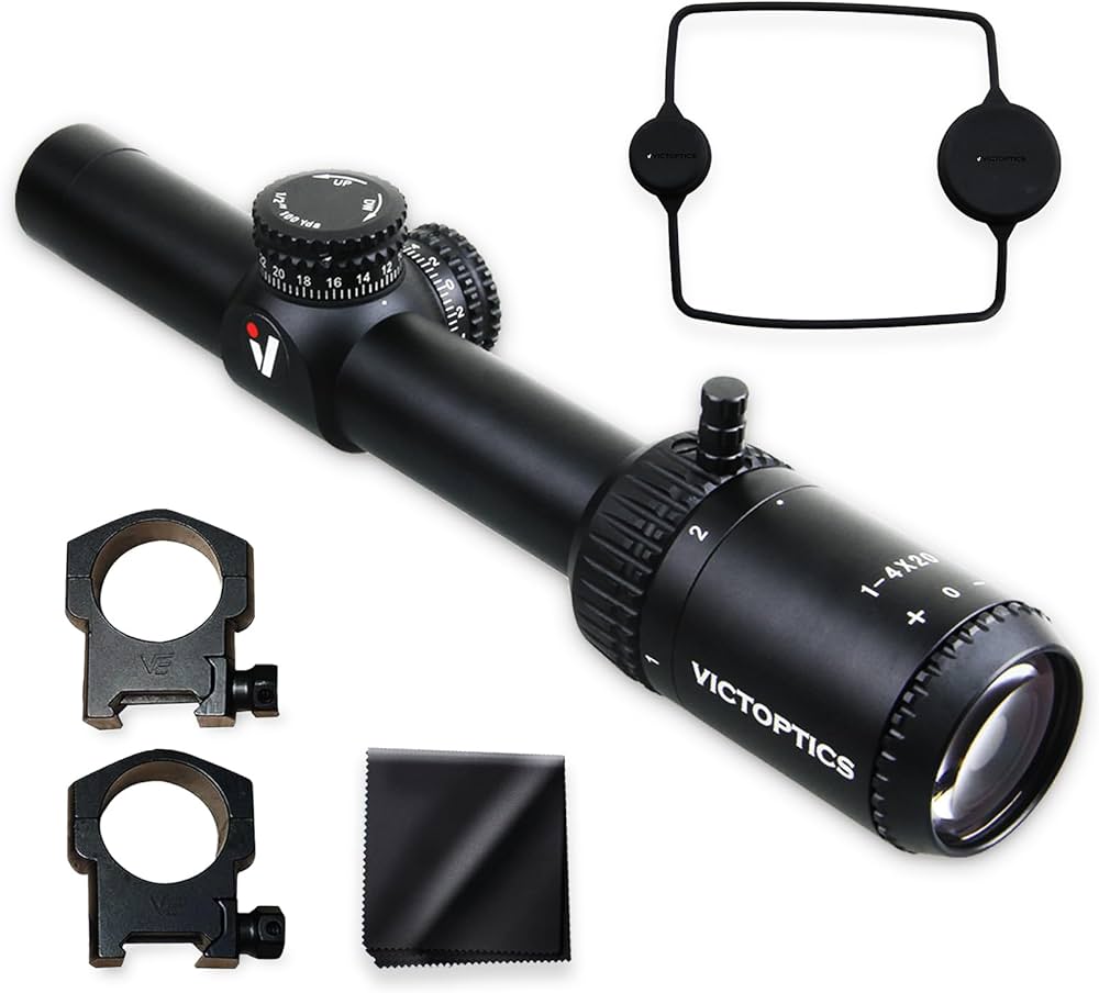 Amazon.co.jp: VictOptics ZOD 1-4x20 ライフルスコープ 1～4 倍可変