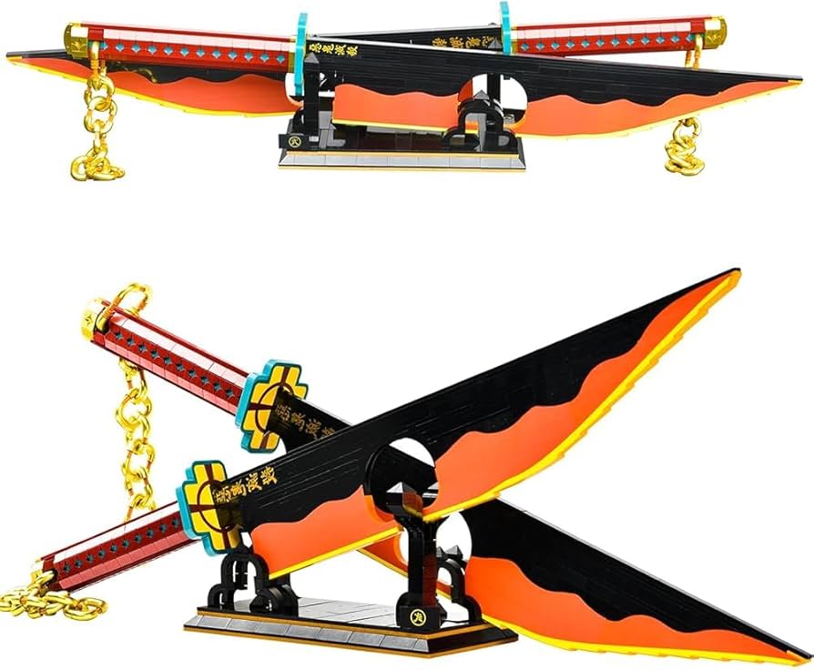 Amazon.com: SATHIBI 82.6in Demon Swords Building Set,Tengen Uzui