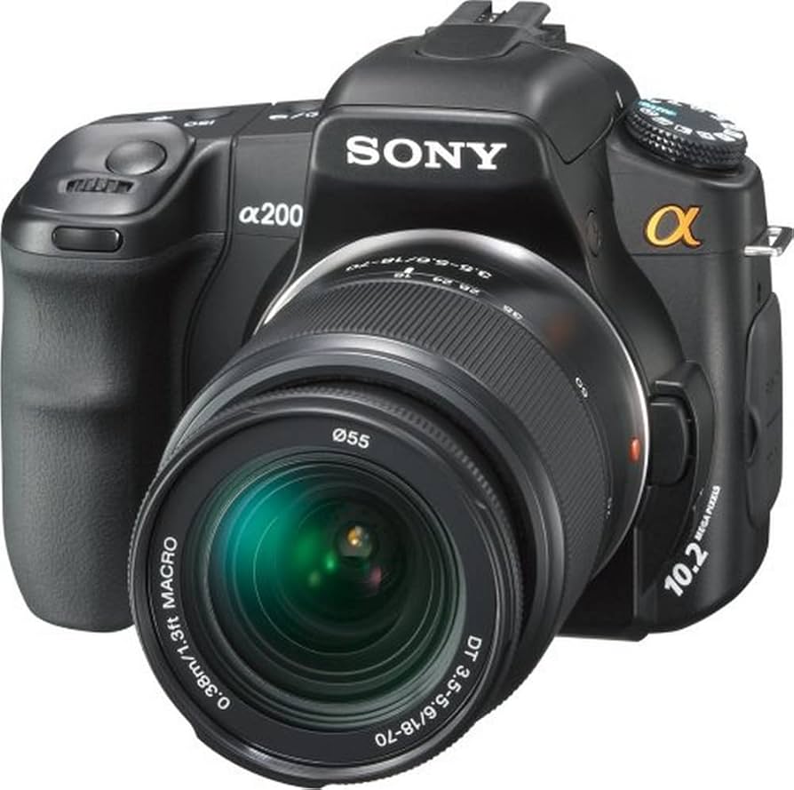 Amazon.com : Sony Alpha A200K 10.2MP Digital SLR Camera Kit with
