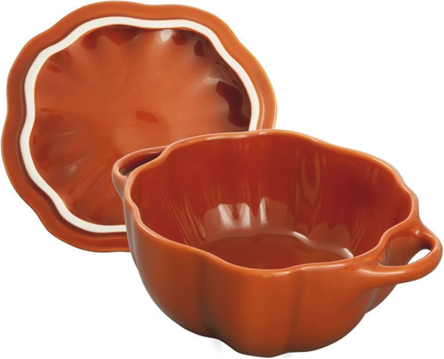 Amazon｜staub ストウブ 「 パンプキン ココット シナモン 15cm 0.68ml