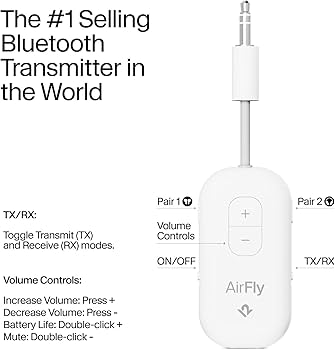 Amazon.com: AirFly Pro 2 – Bluetooth Adapter, Pair 2 AirPods or