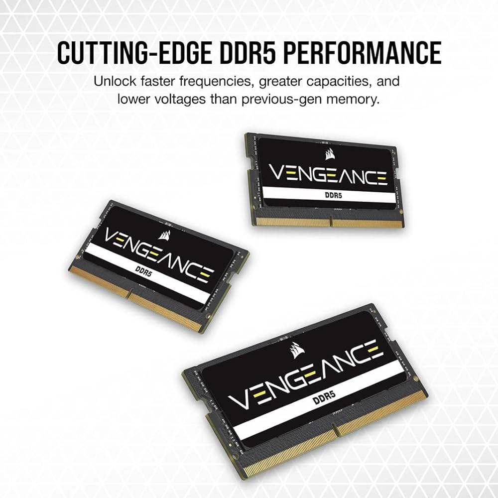 CORSAIR Vengeance SODIMM DDR5 RAM 16GB (2x8GB) 4800MHz CL40 Intel