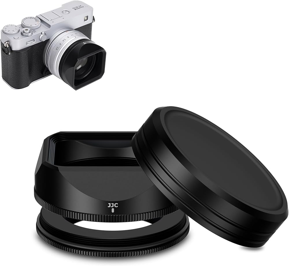 Amazon | JJC スクエアメタルレンズフード フードキャップ+アタブター