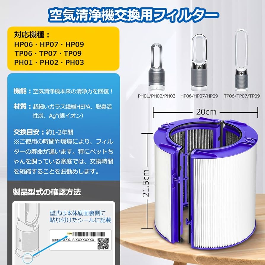 Amazon.co.jp: ダイソン 用 フィルター HP07 TP07 DP04 TP04 HP04 PH01