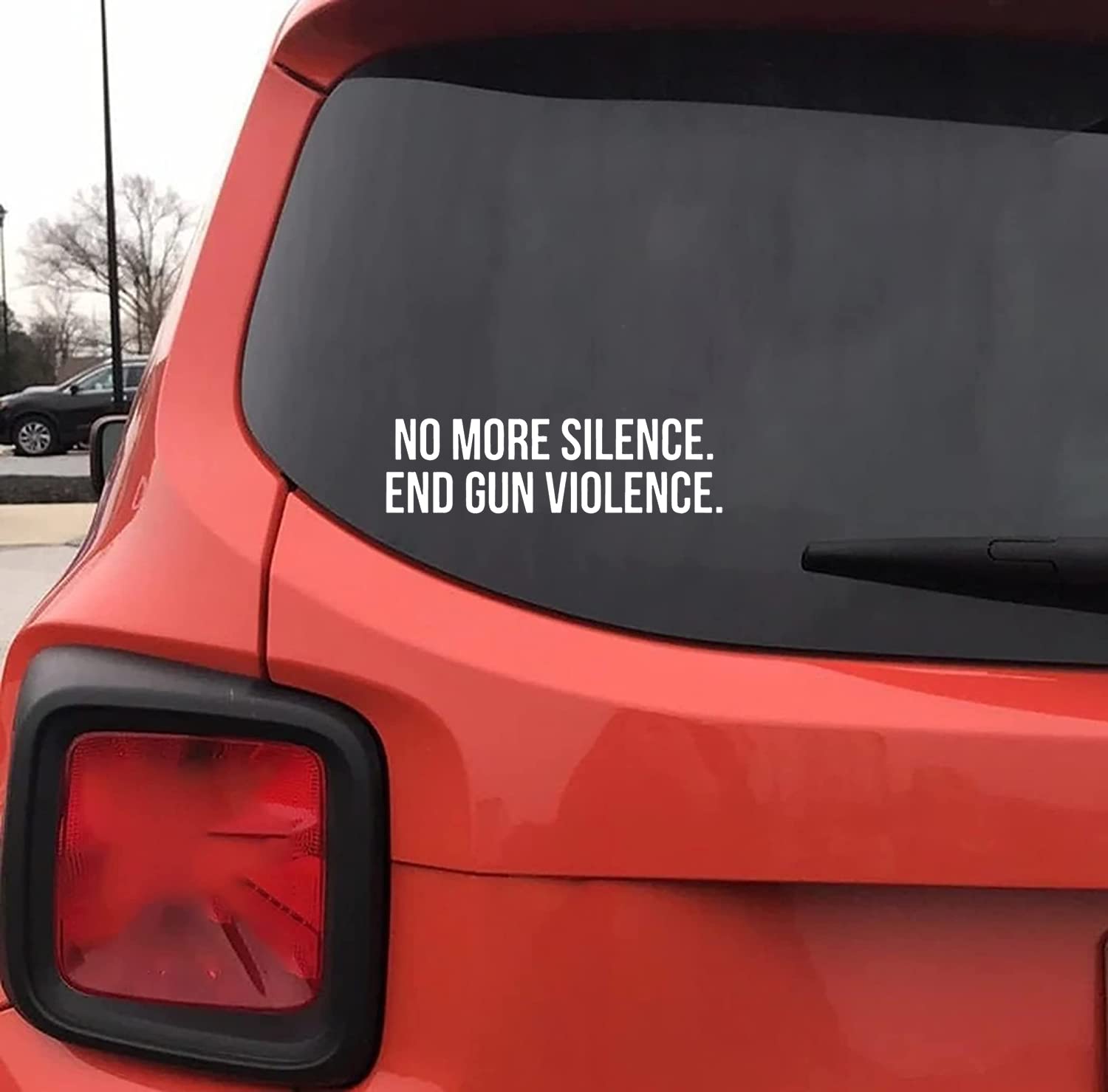 Amazon.com - No More Silence End Gun Violence Vinyl Decal Sticker