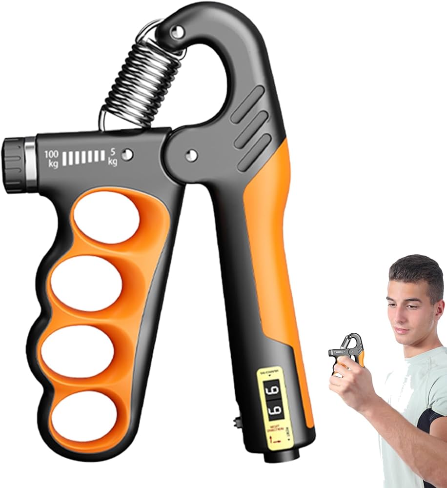 Amazon | 握力増強器 エクササイズ 握力グリッパー 指手首力 5kg-100kg