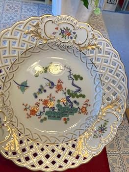 Amazon.co.jp: マイセン 鳥柄 透かし 金彩 箱あり : ホーム＆キッチン