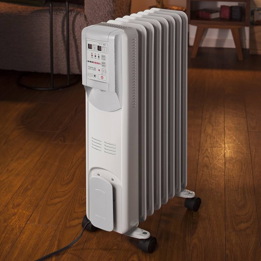 Amazon | Hidamari マイコン式 オイルヒーター(リモコン付) ホワイト