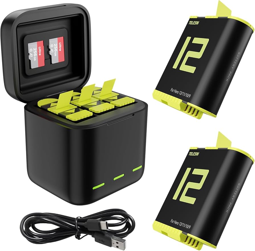 Amazon.com : Battery Charger for GoPro Hero 12 11 10 9 Black
