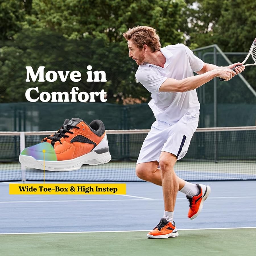 Amazon.com | FitVille Men's Wide Pickleball Shoes All Court Tennis