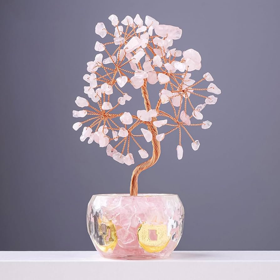 Amazon.co.jp: JAnjiaLxY 天然石 置物 クリスタル 木 玄関 インテリア