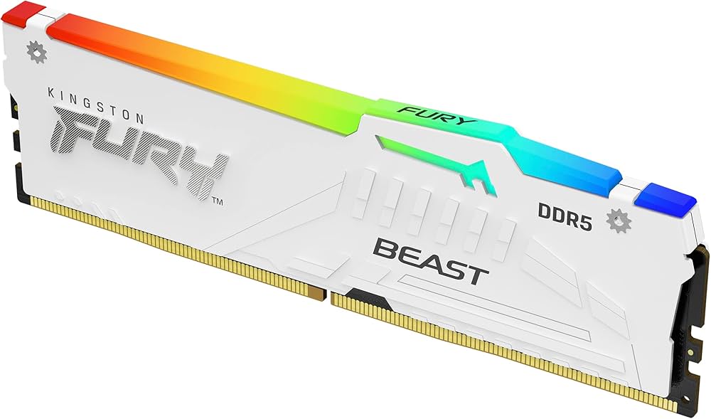 Amazon.co.jp: Kingston FURY Beast White RGB 16GB 5600MT/s CL36