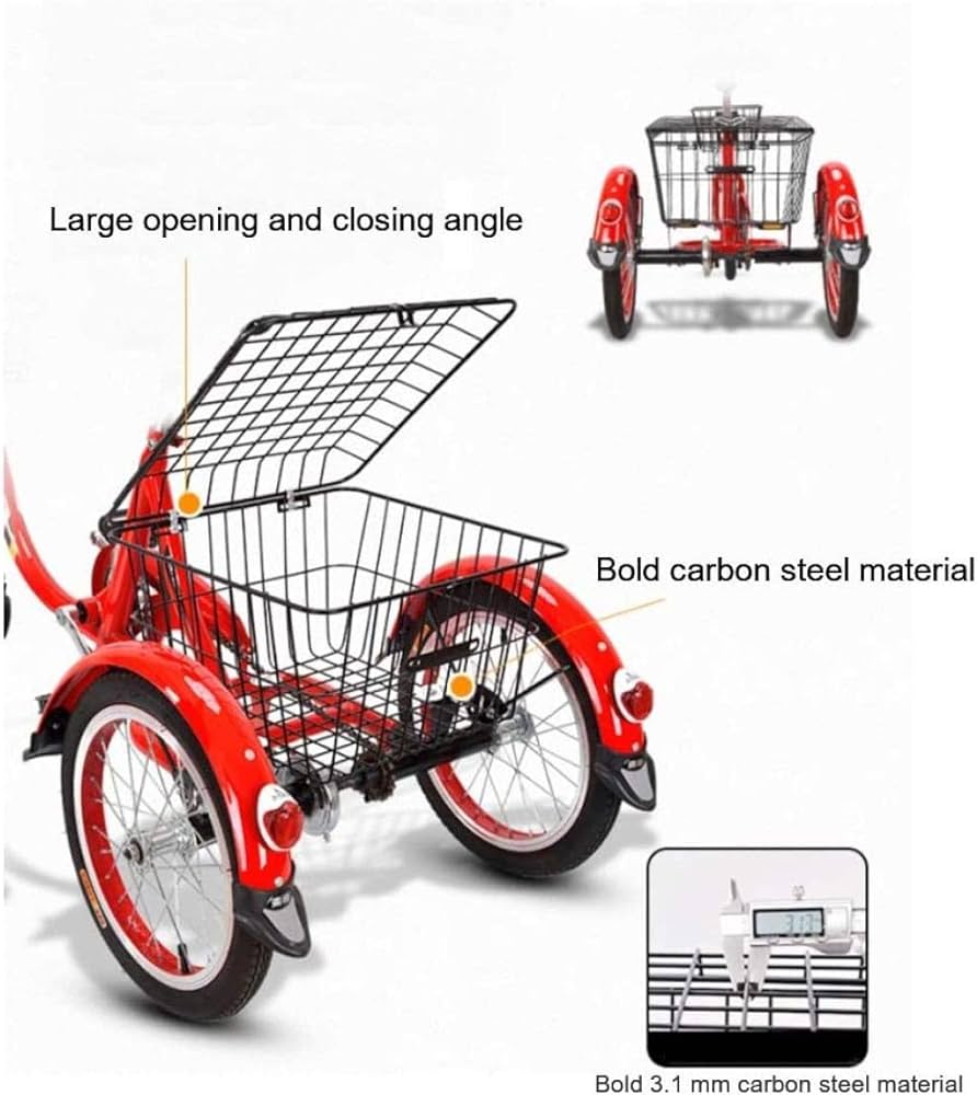 Amazon.co.jp: 三輪車大人用自転車三輪車トライク20インチ3輪自転車