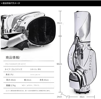 Amazon | KCNN-キャディバッグ レザースポーツゴルフバッグ メンズ