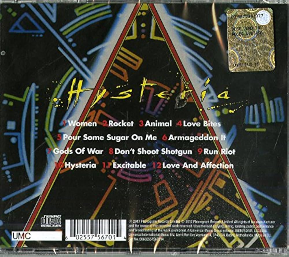 Amazon.com: Hysteria[30th Anniversary Edition]: CDs & Vinyl