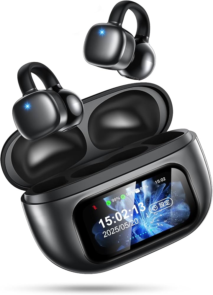 Amazon.co.jp: 【2025の衝撃作·ディスプレイ付きのイヤーカフ型