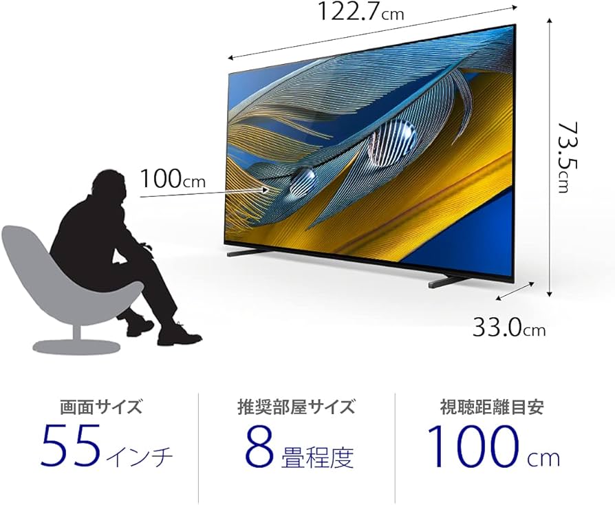 Amazon.co.jp: Sony XRJ-55A80J OLED BRAVIA XR 55V Type, 4K OLED