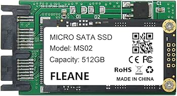 Amazon | FLEANE 512GB MS02 MicroSata uSATA 1.8インチ SSD DELL XT1