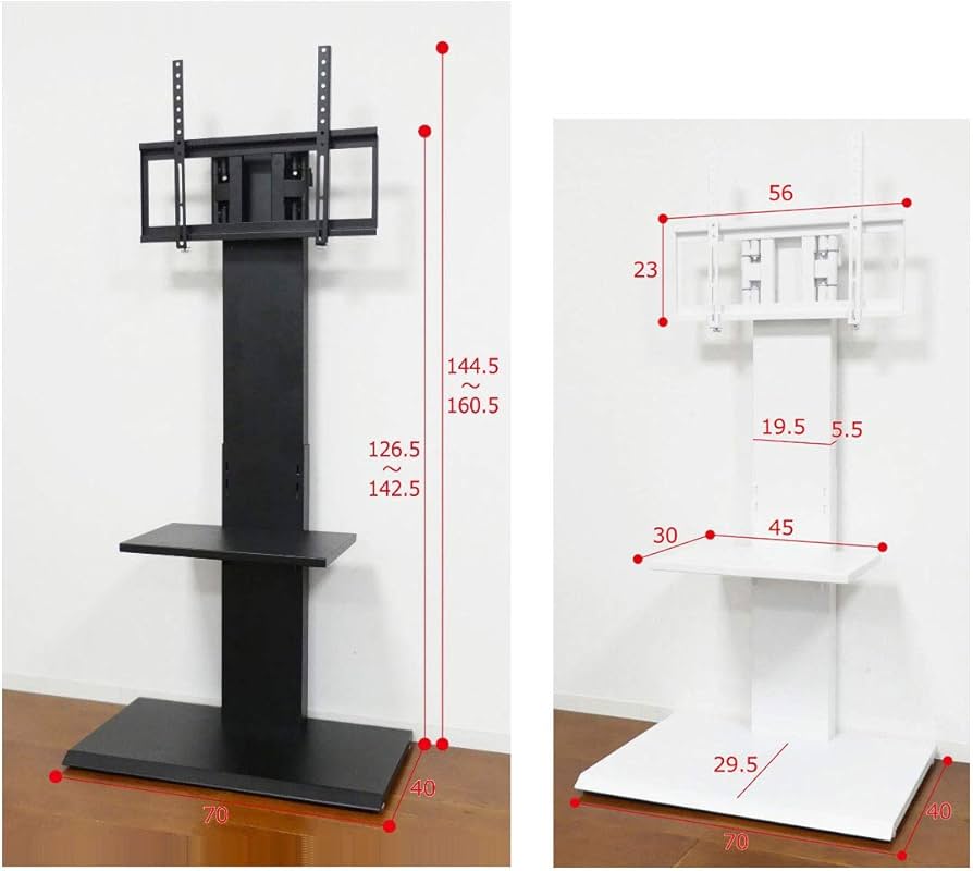 Amazon.co.jp: サンゴ クロシオ テレビ台 壁掛け風 アングル 回転 ハイ