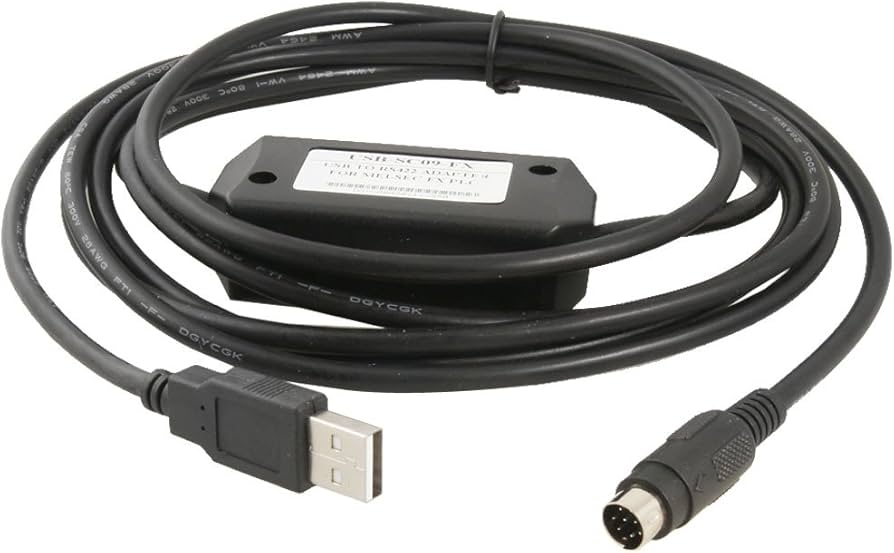 Amazon.com: uxcell USB to RS422 PLC Programming Cable 2.5M/8.2ft
