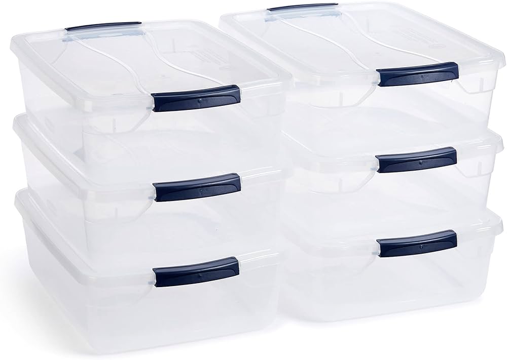 Amazon｜Rubbermaid(ラバーメイド) クレバーストア 透明 積み重ね可能