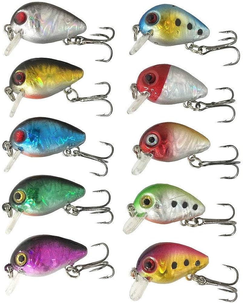 Amazon | オルルド釣具 3cm 1.5g マイクロクランク 10カラー10個セット