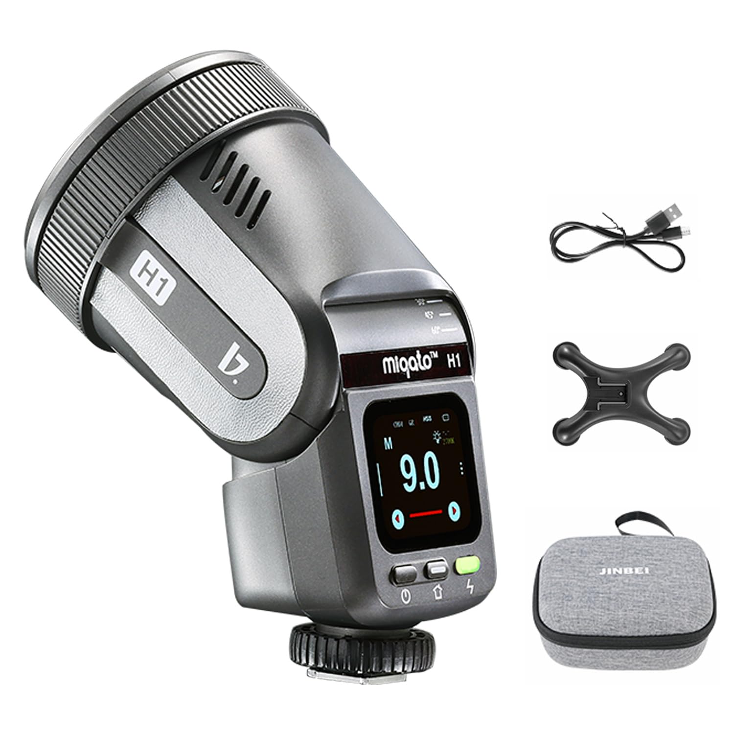 Amazon | JINBEI H1 LED カメラフラッシュ TTL高速シンクロストロボ