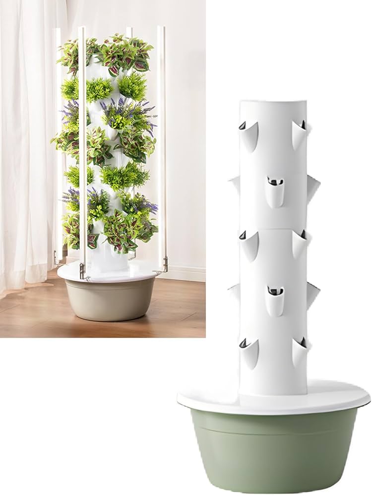 Amazon | すいこう栽培キット 水耕栽培 タワー 水耕栽培 ポット 水耕