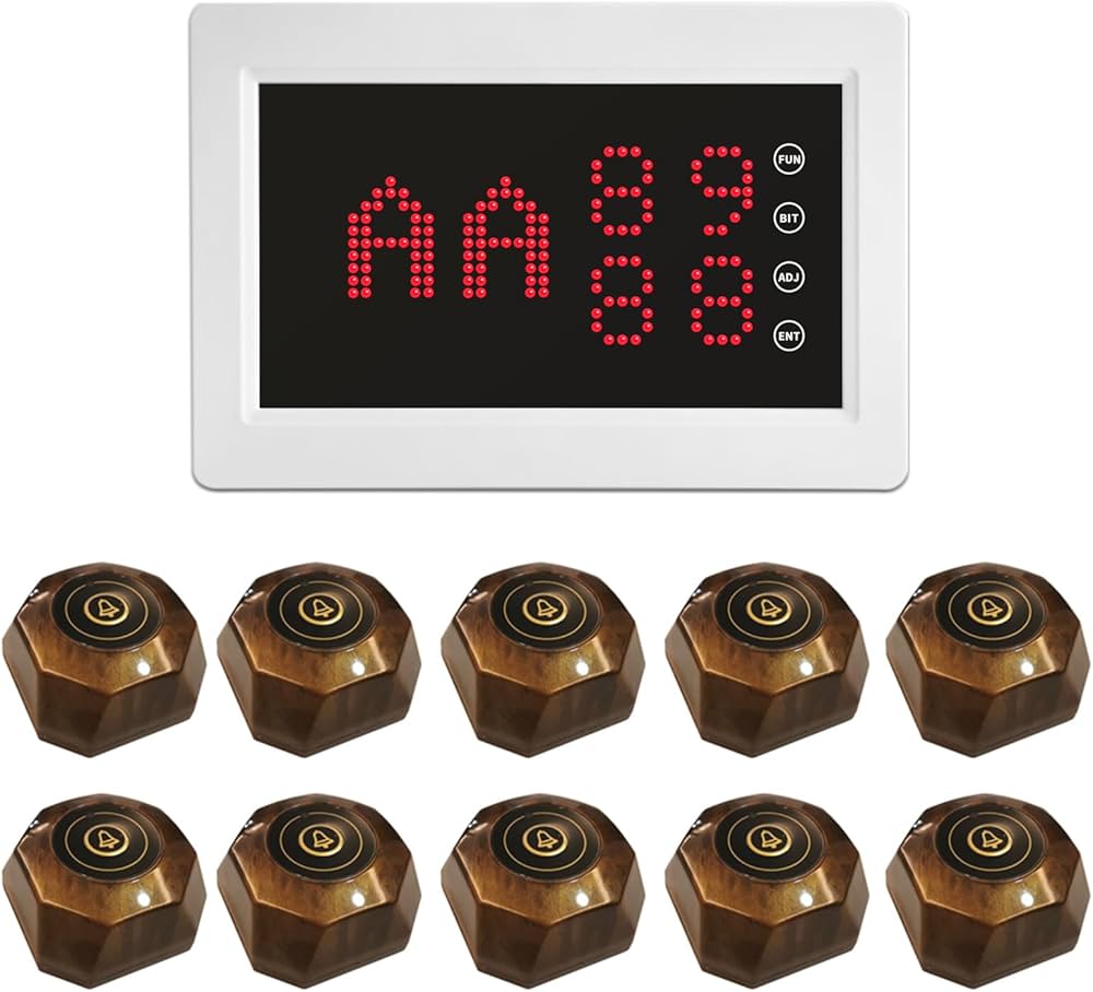 Amazon.co.jp: FLYDOG 呼び出しベル 飲食店 呼び出しチャイム 呼び鈴