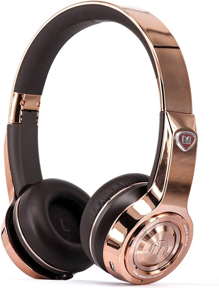 Monster Elements Wireless Headphones On Ear Rose Gold-Noise