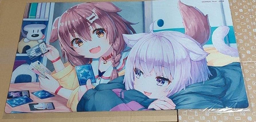 Amazon | ホロライブ おかころ 猫又おかゆ 戌神ころね プレイマット