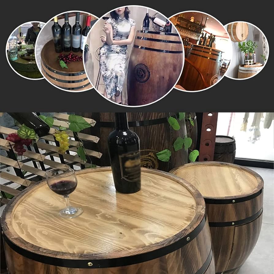 k232r119 木製ワインホルダー ワインラック 樽型 8本収納 ヴィンテージ