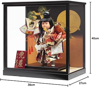 Amazon | 久月official 五月人形 武者人形ケース飾り 兜差 3G-M23-Z