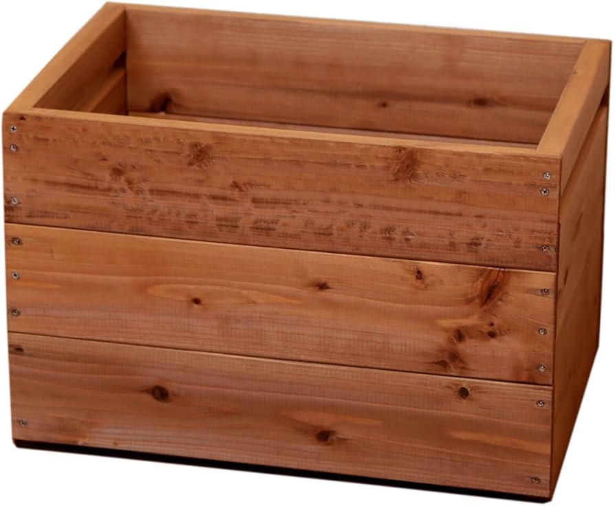 Amazon｜WOODPRO ベジタブルボックス 幅45cm 奥行30cm 高さ30cm MB