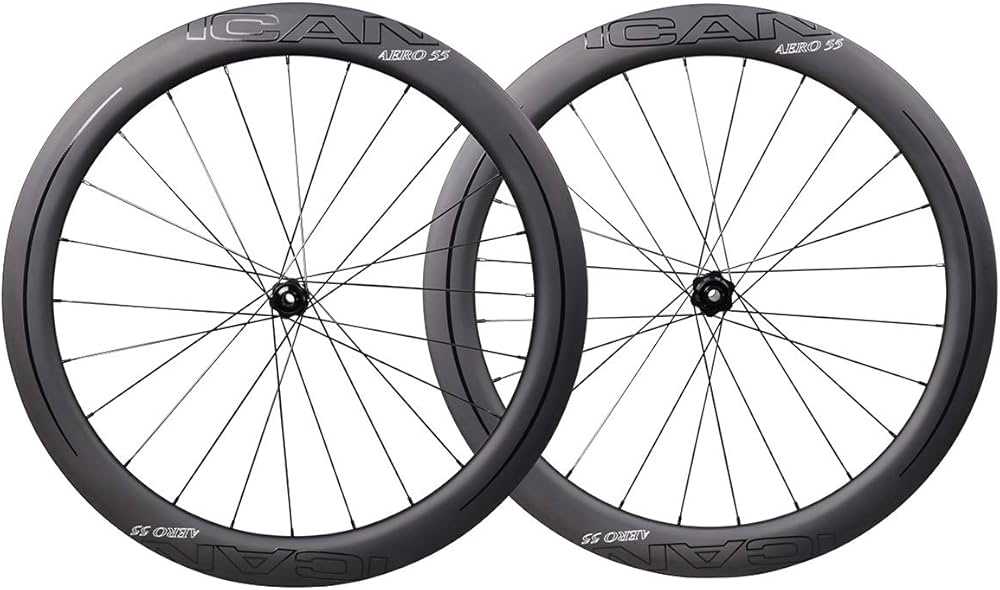 Amazon | ICAN AERO 55ディスク 1468g ライトカーボン ロードバイク