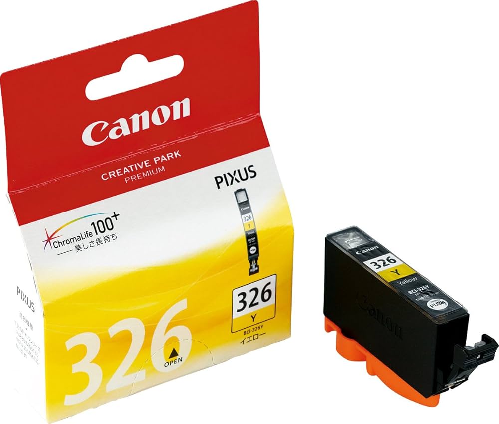 Amazon.co.jp: キヤノン 純正 インクカートリッジ BCI-326Y イエロー
