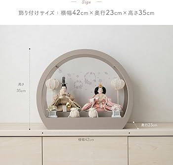 Amazon | ぷりふあ ふるうる 雛人形 親王 はなのうた 丸型ケース飾りL
