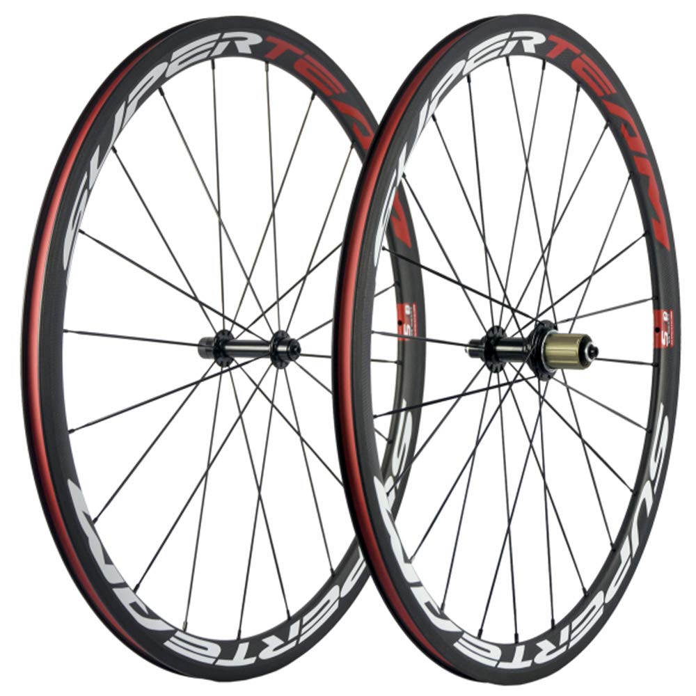 Amazon | SUPERTEAM 38/23mm カーボン ファイバー ロードバイクー