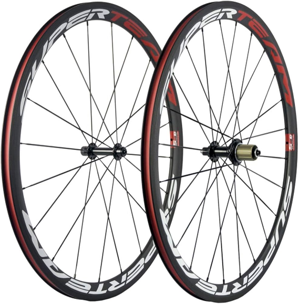 Amazon | SUPERTEAM 38/23mm カーボン ファイバー ロードバイクー