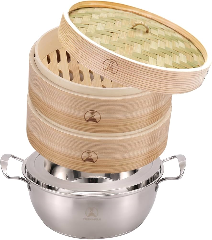 Amazon | 【吉冨士工芸】 杉せいろセット 蒸し器 中華 せいろ セイロ