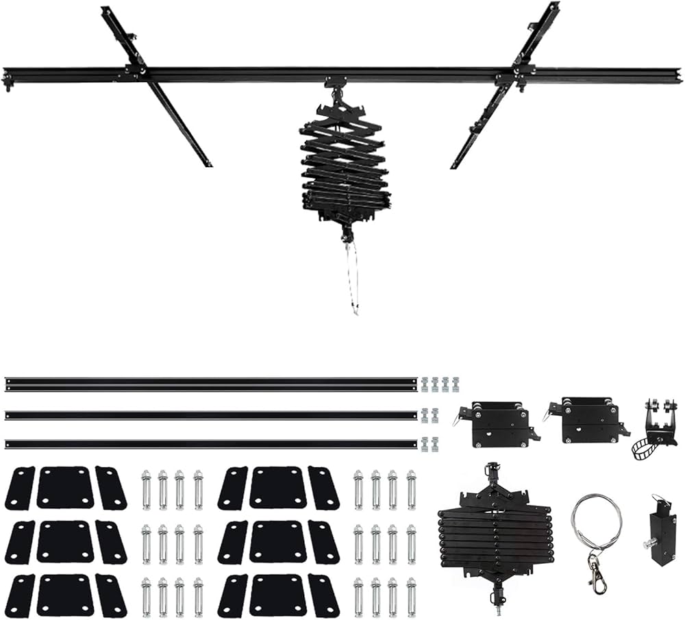 Amazon | 天井吊りレールシステム 照明機材吊り下げ 2m*2m 放送局 撮影